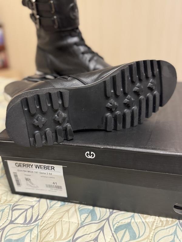 Women Gerry Weber boots black leather 41