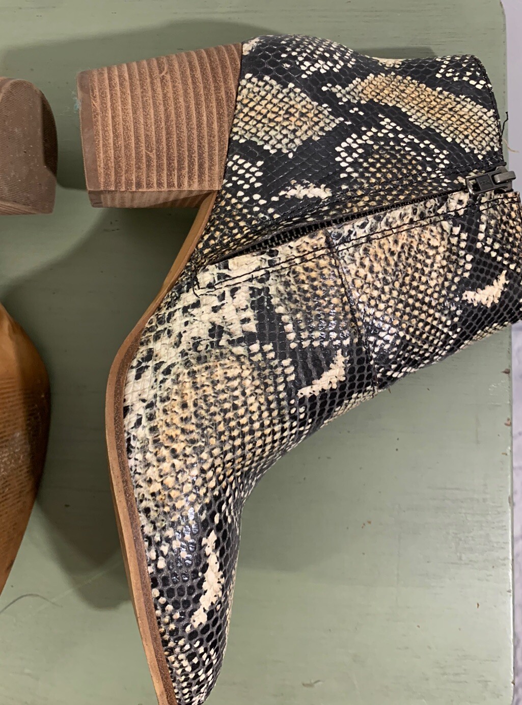 Madewell Boots Snakeskin Western 9.5