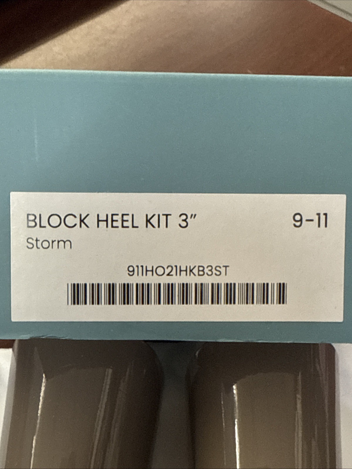 PASHION FOOTWEAR Block Heel Kit 3” Storm Size 9 – 11 $40 MSRP