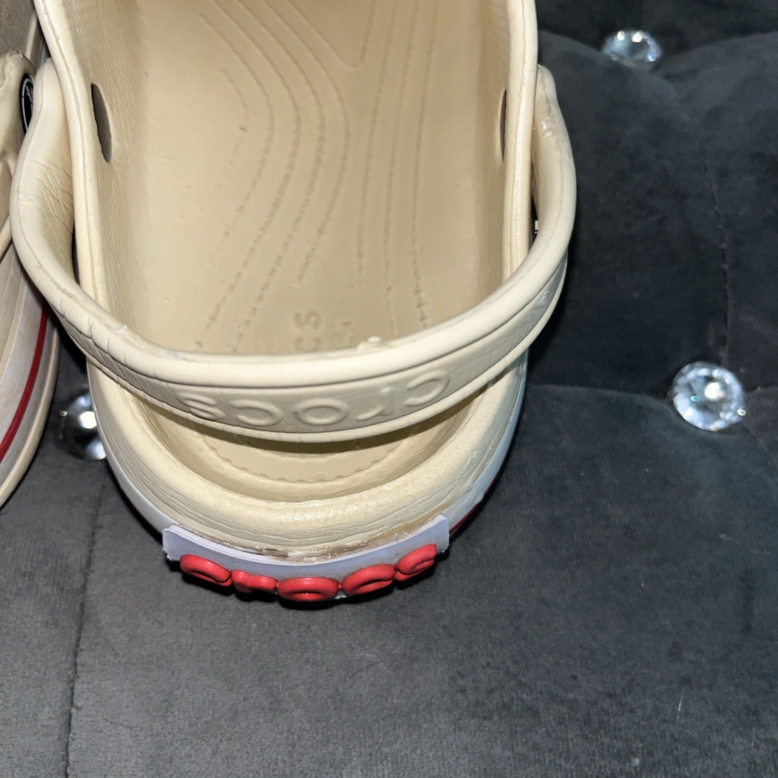Crocs Size-7 Women’s/ Men’s Size-5 Bayaband Clog Sandal -Bone Color