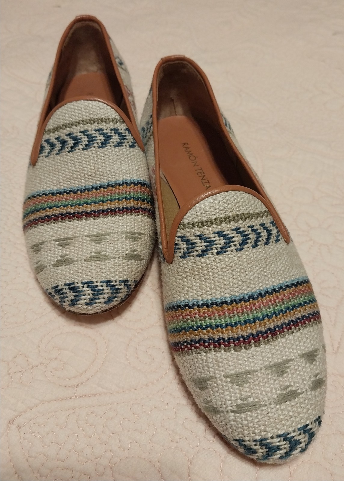 Ramon Tenza Womens Size 6.5 Spanish Woven Loafer Flats