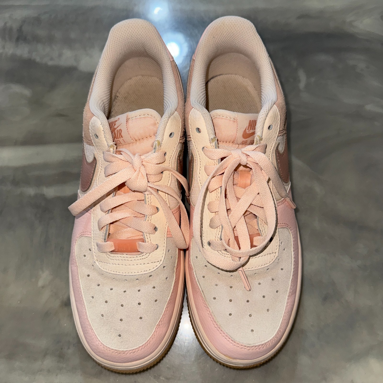Nike Air Force 1 ’07 Premium Washed Coral Rose Gold Guava Ice Women’s 8.5 896185