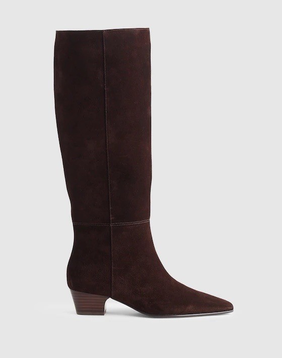 Madewell The Lexie Tall Boot with Extended Calf in Suede 10 M NWOB $298 NX608