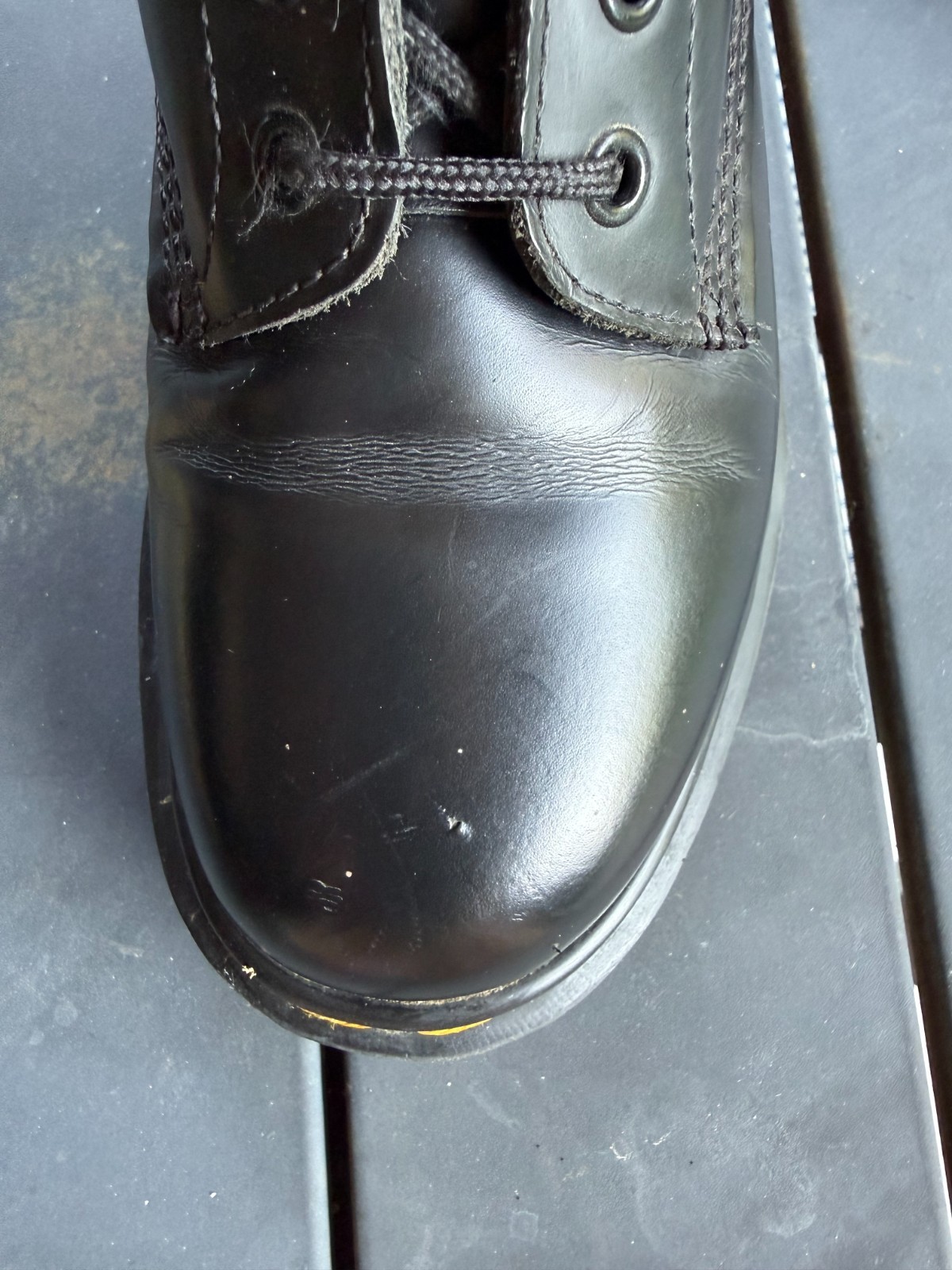 Vintage Dr. Martens 20-Hole Lace up Boots Made In England Grunge Goth US 8 W/7M
