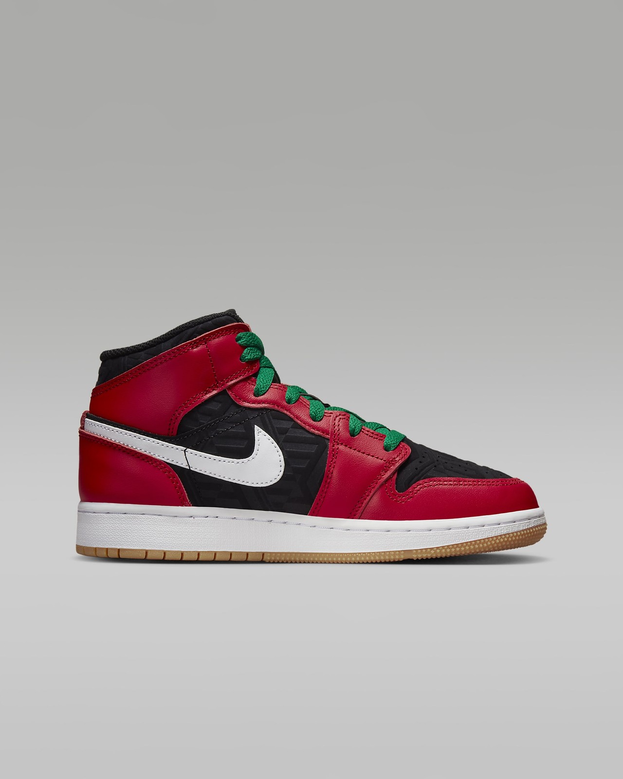 Nike Air Jordan 1 Mid SE (GS) Black Fire Red White DQ8418-006 Multi Sizes NEW