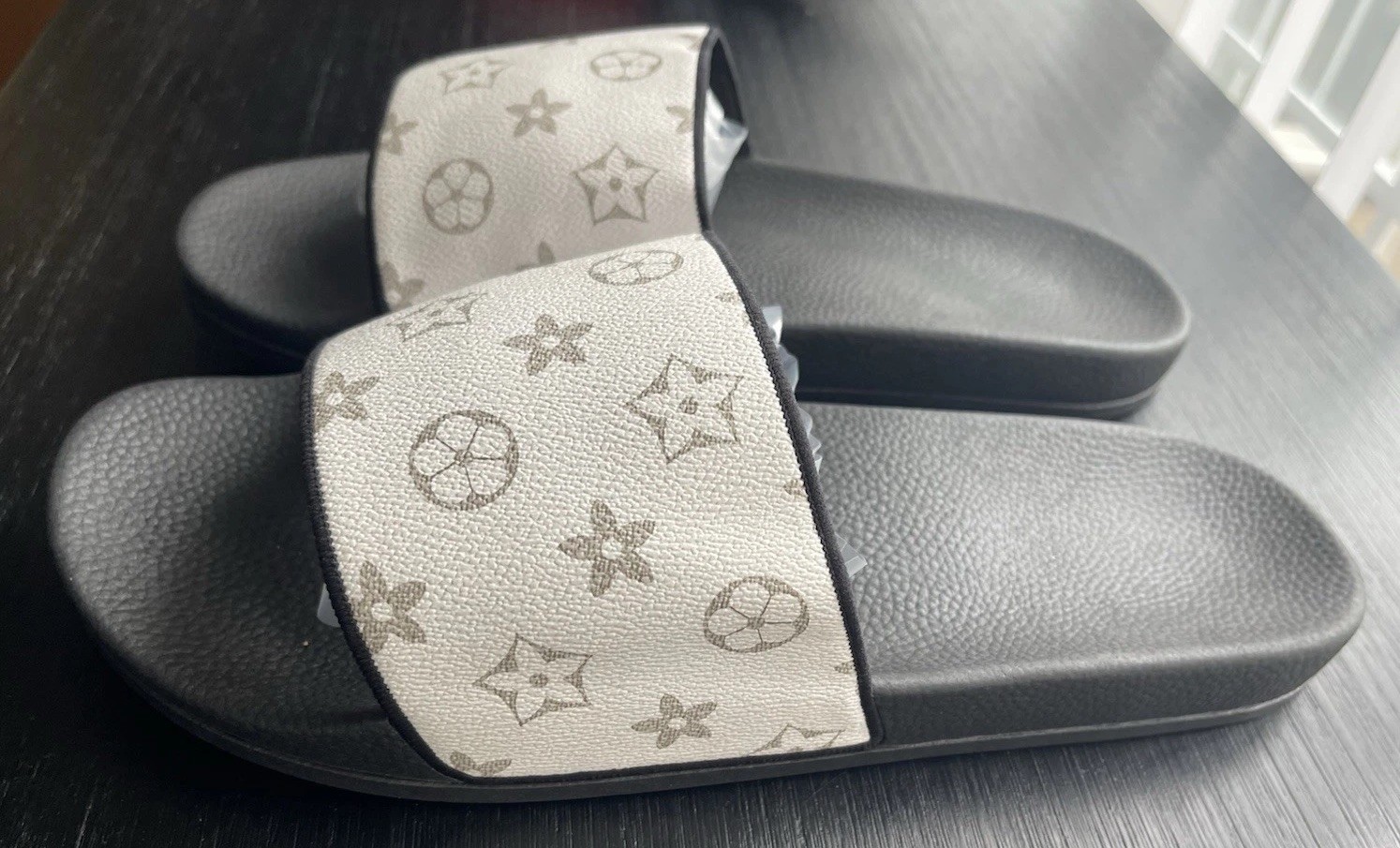 Classic White-Gray Upper, and Black Bottom. Size 45 EU