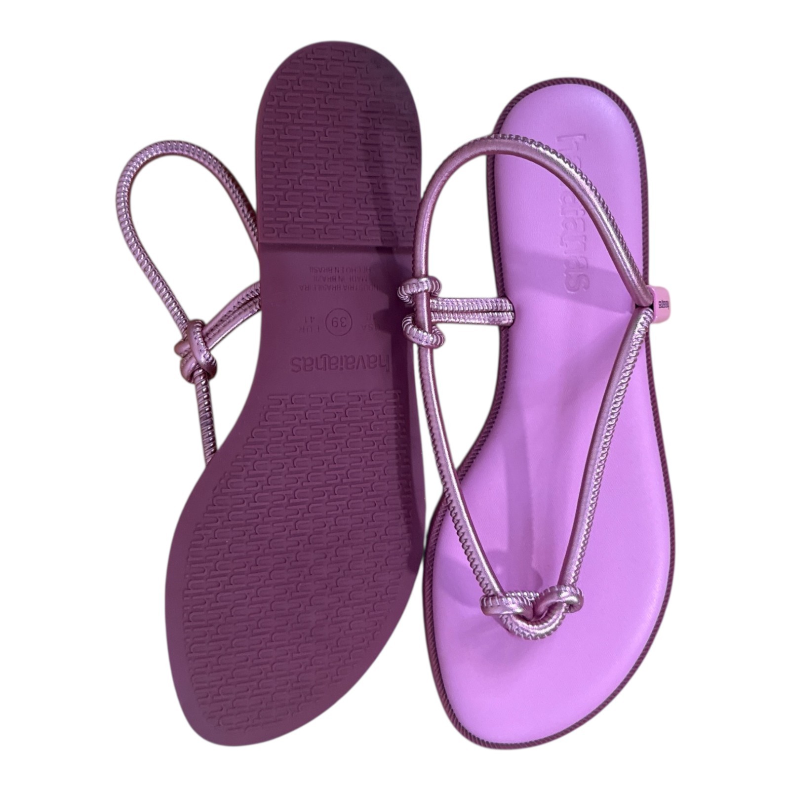 Havaianas Una Acai Eur Sandals in Pink Size US 10 EUC