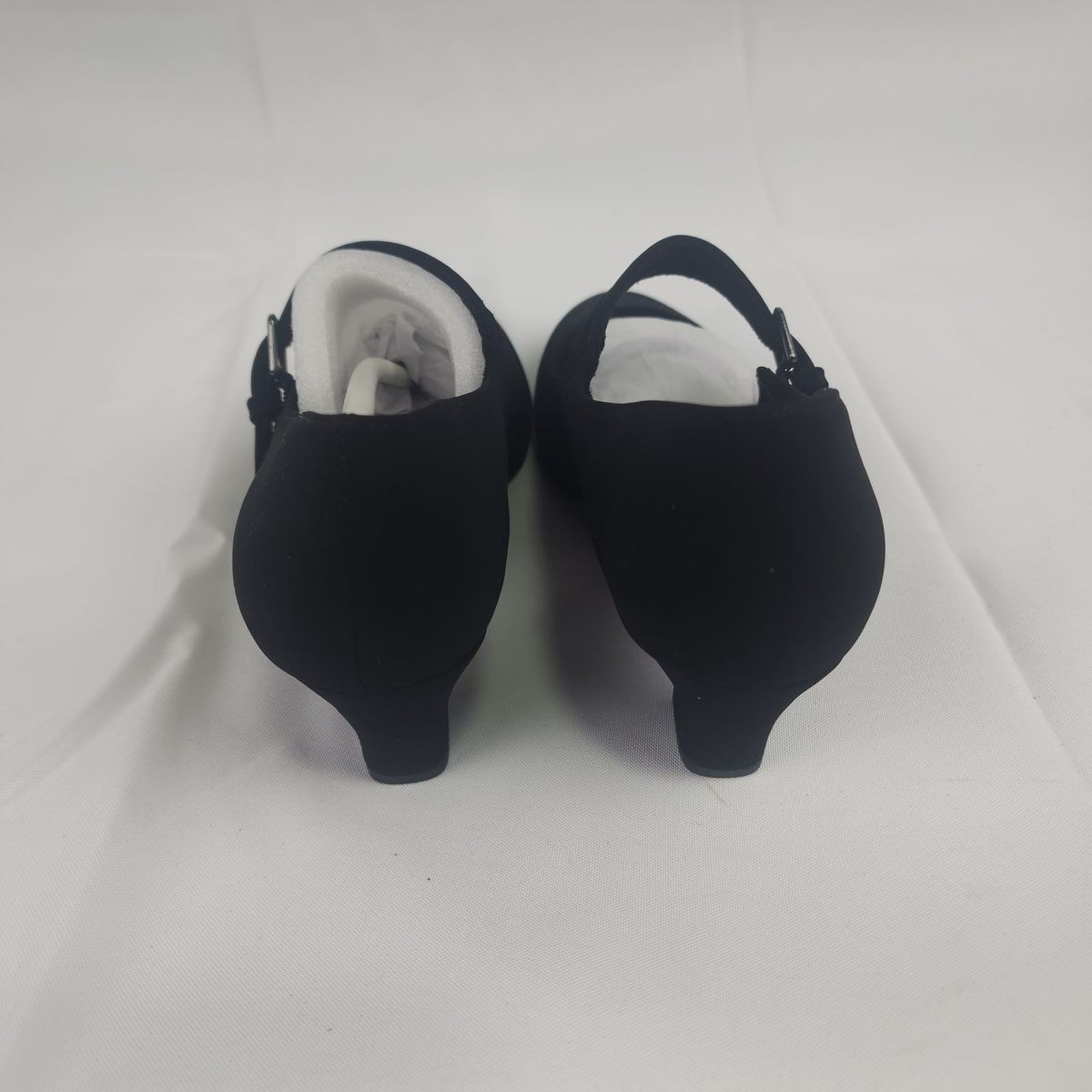 Easy Street Meryl Black Lamy Mary Jane Block Heel Pumps Size 8 N Narrow