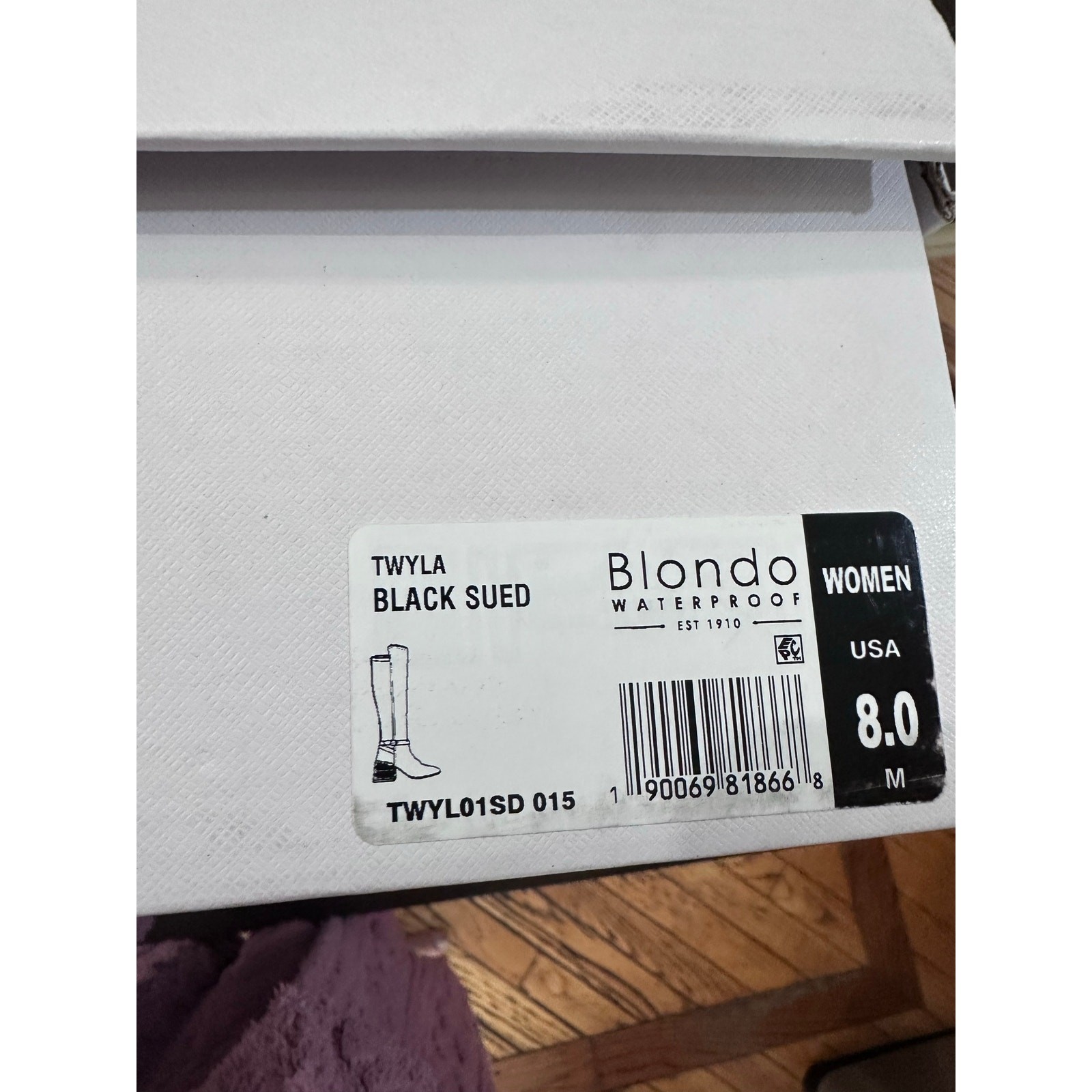Blonde waterproof knee boots 8