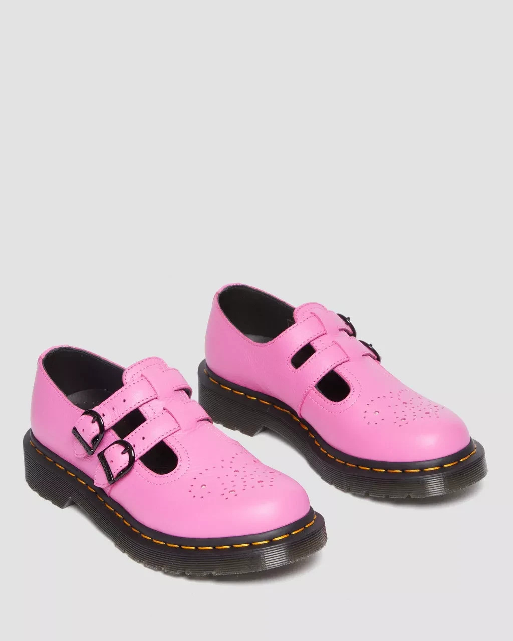 Dr Doc Martens 8065 Mary Jane «Pink» Virginia T-Strap Buckle Shoes Women’s Sz 8