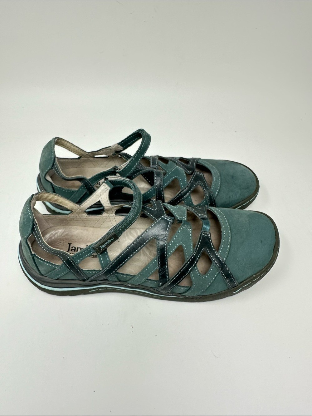 Jambu Tangerine Flats Strappy Memory Foam Footbed Women’s 8M