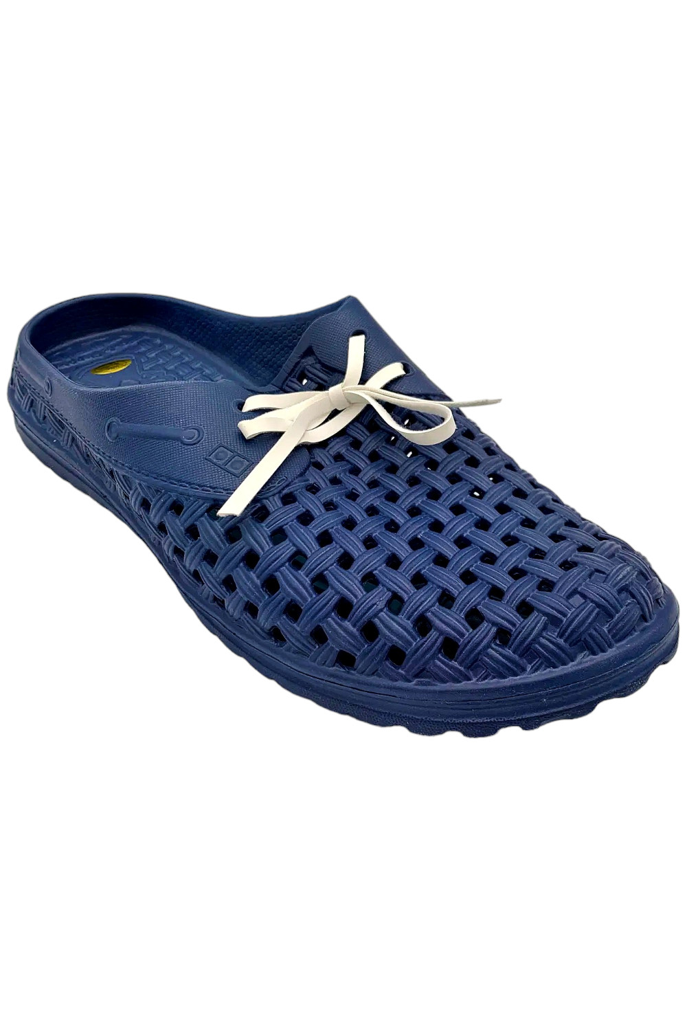 Barbara King Sole Steppers Slip-On Garden Shoes with Extra Laces Navy