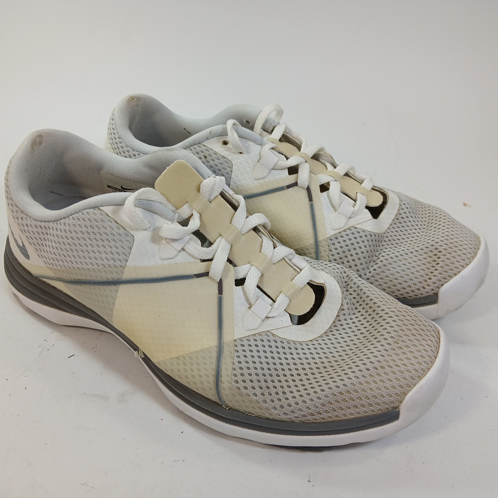 NIKE Lunar Summer Lite 2 Golf Shoes Sz 7 W White Gray 628541-002