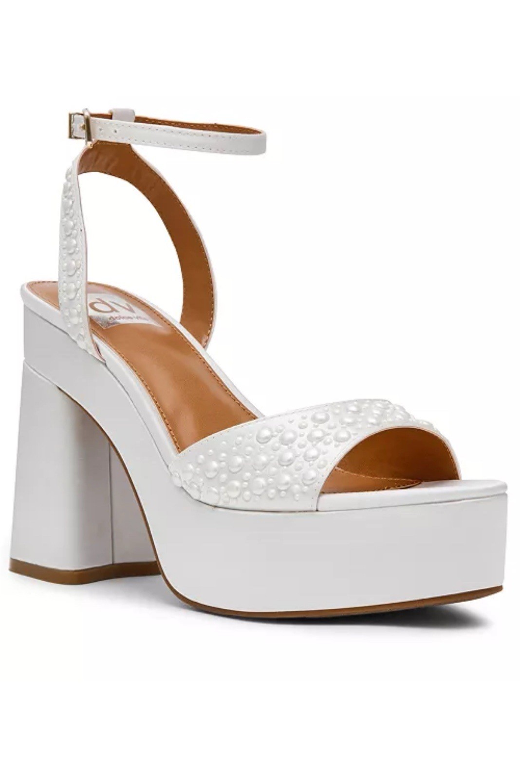 DV Dolce Vita Women’s Wizzard Pearl Platform Dress Sandals Size 7.5