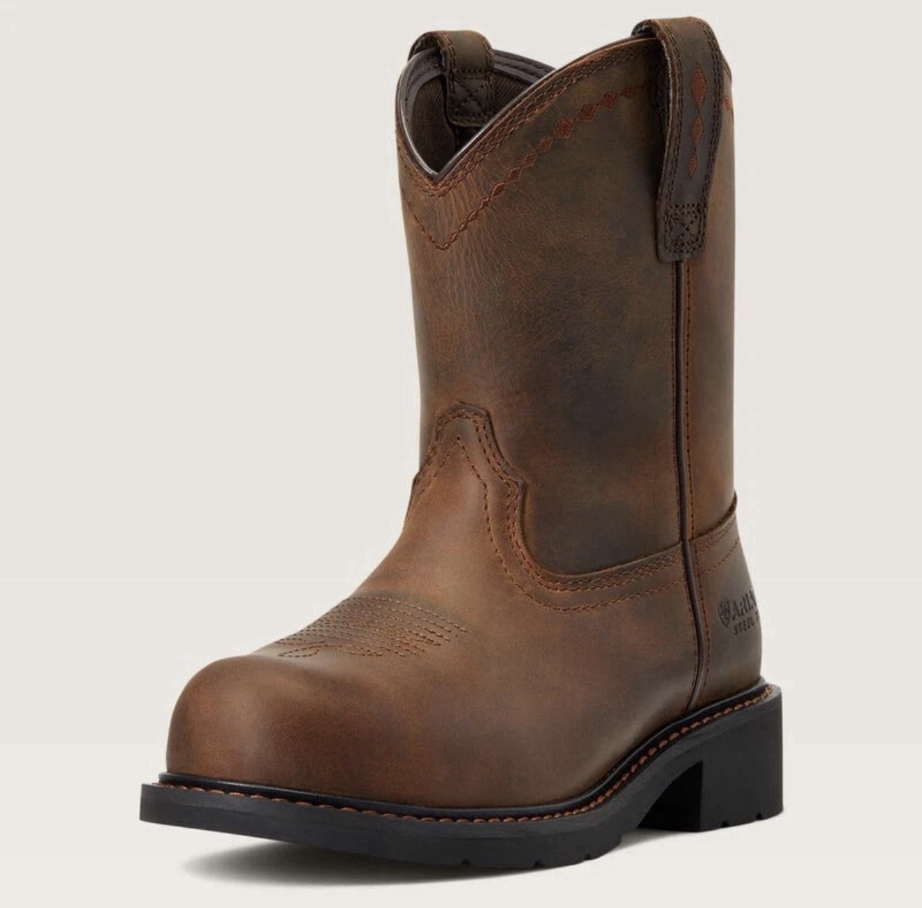 Ariat Women’s 10B Fatbaby Work Pull-On Steel Toe Work Boot – 10040431