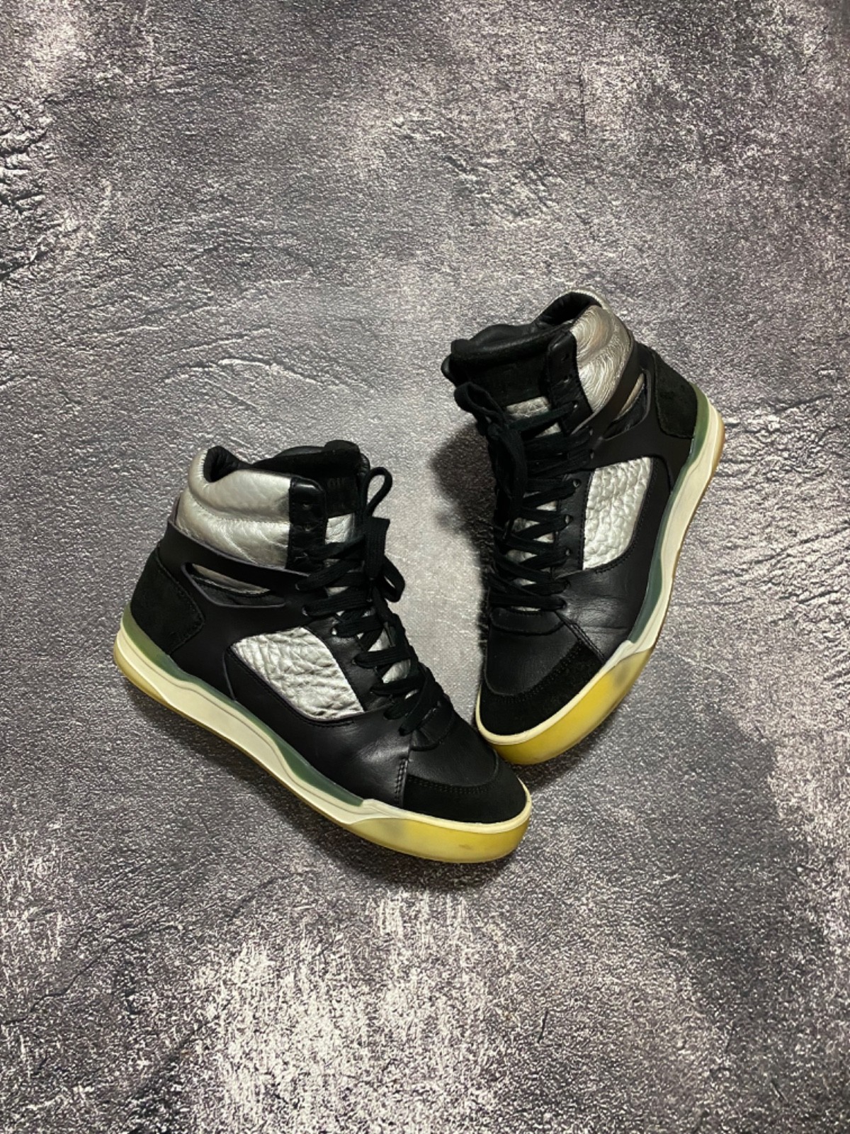 Alexander McQueen for Puma Leather Move Femme Mid High Top Sneakers Size 38