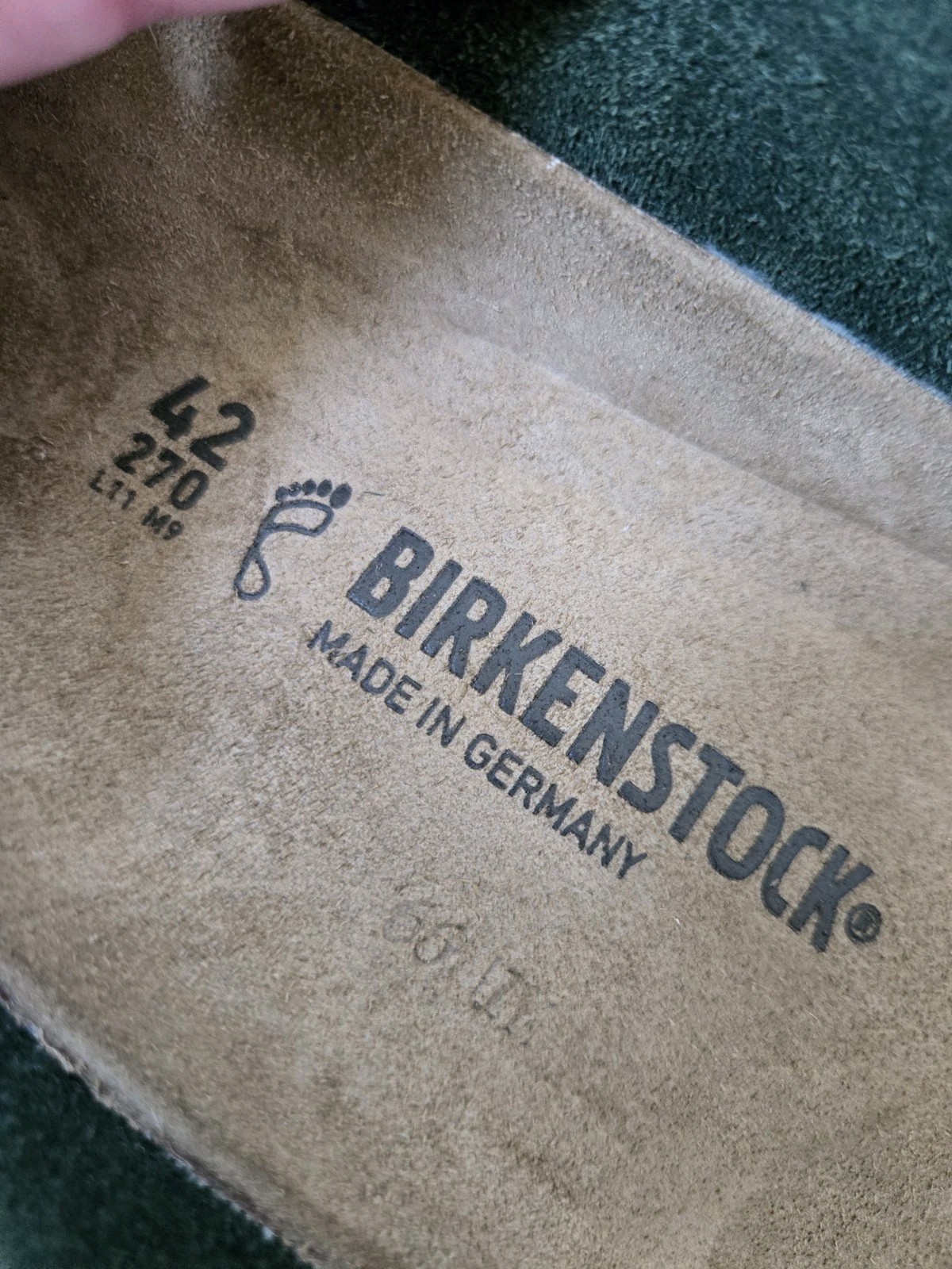 New Birkenstock Kyoto Thyme Nubuck/Suede Leather Adjustable Medium Width Sz 42