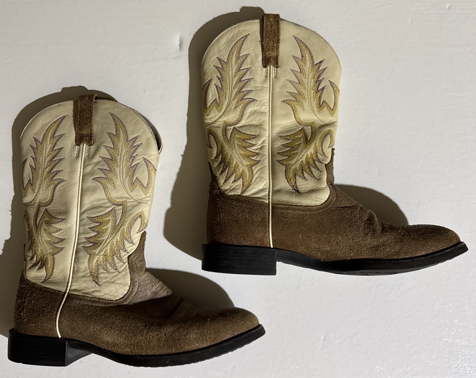Ariat Heritage ATS Western Brown Leather Boots 10009545 Womens Size 9B