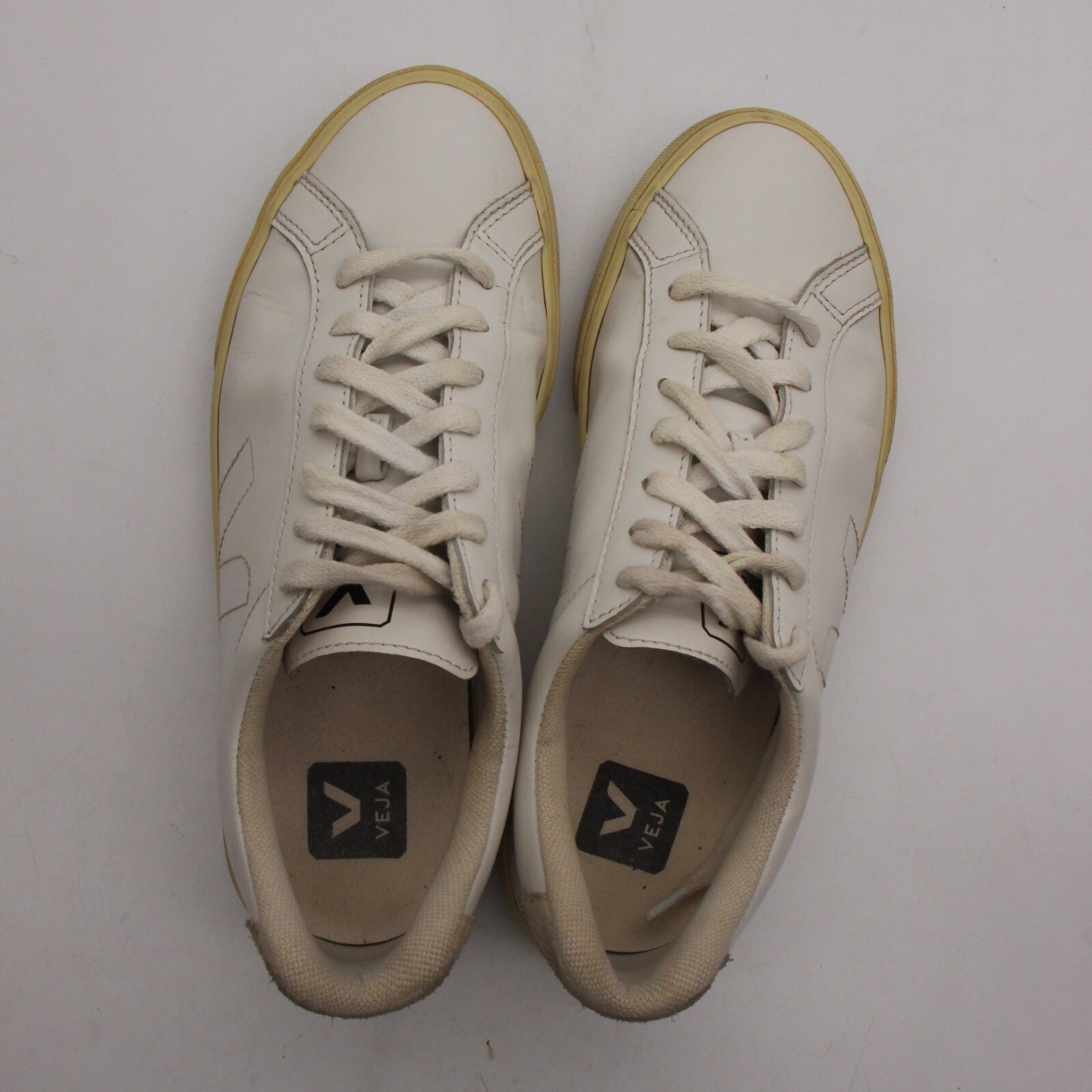 Veja Esplar Logo Women’s Size 7 Low Top Sneaker Extra White/natural Leather
