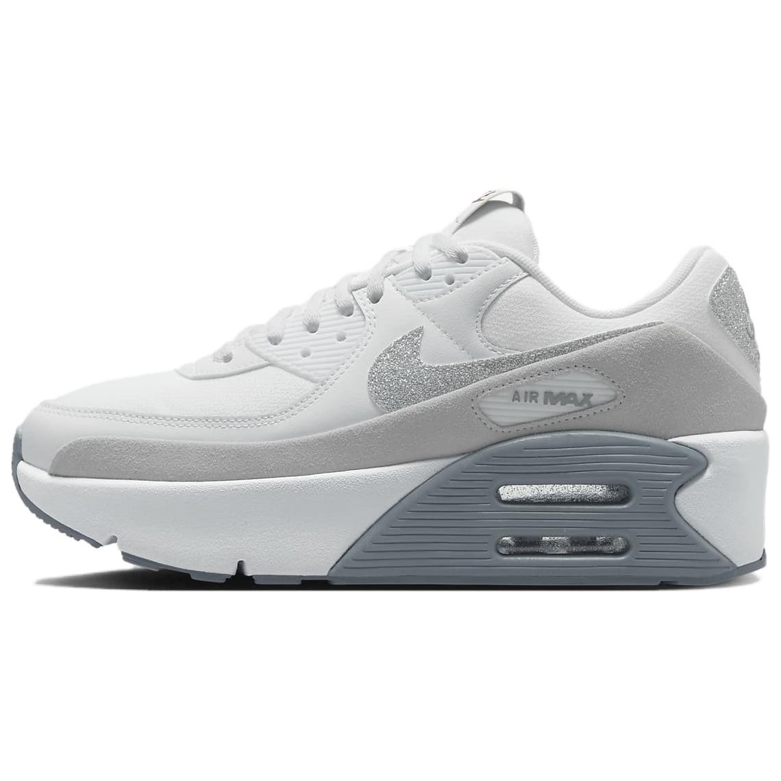Nike Wmns Air Max 90 LV8 ‘Glitter Swoosh’ HQ3456-191 Women’s Size