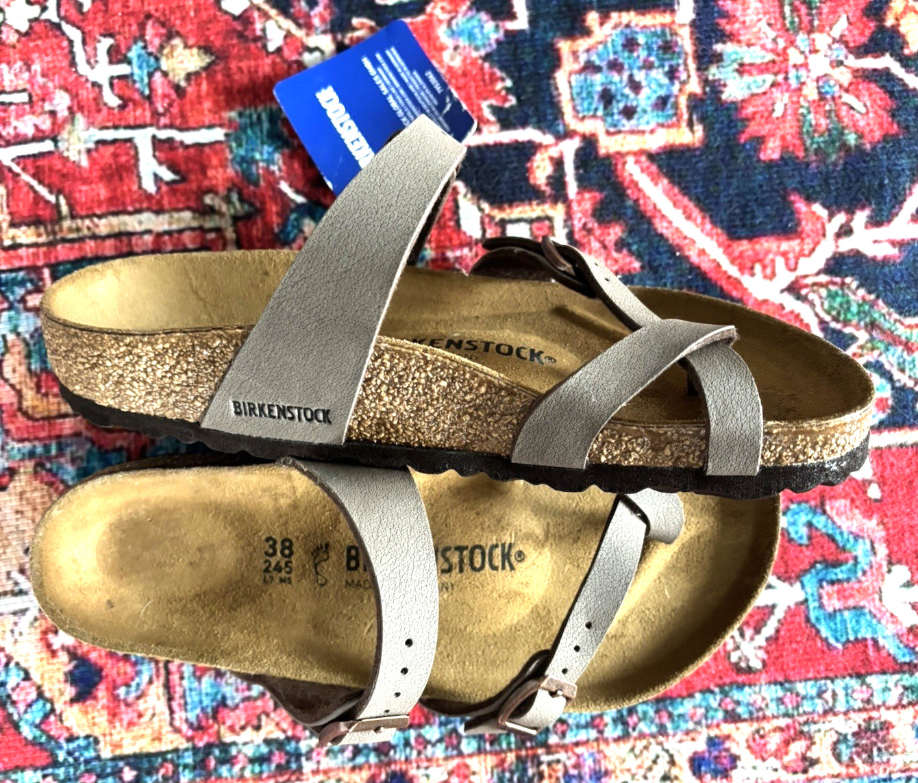 New Birkenstock Mayari Sandals Size 38 Eur 7-7.5 U.S. Made in Germany NWT No Box