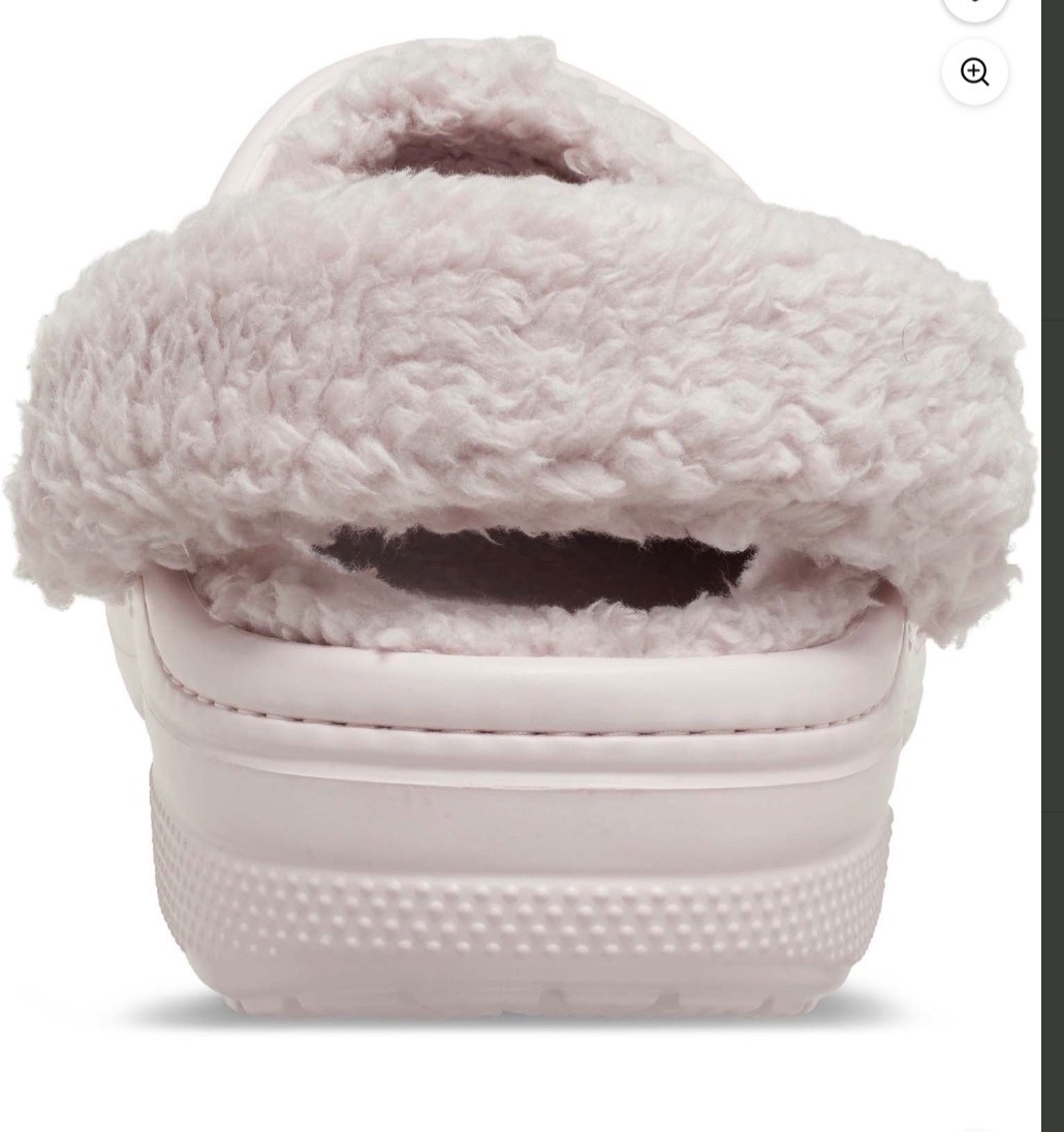 Crocs Baya Lined Fuzz Strap Women’s Clog Lavender 206633-577/ White 206633-4JQ