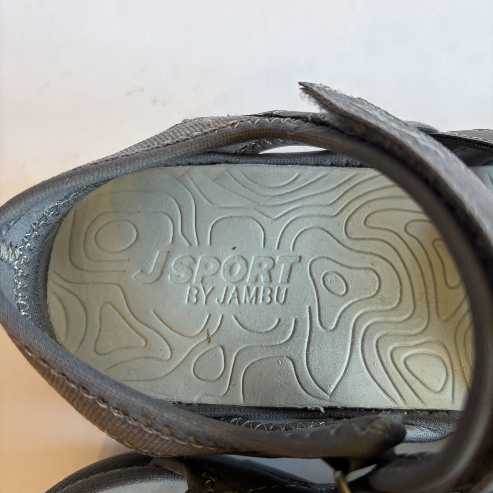 Jambu JSport POPPY Grey Sport Sandals New Womens Shoes, Size 7.5
