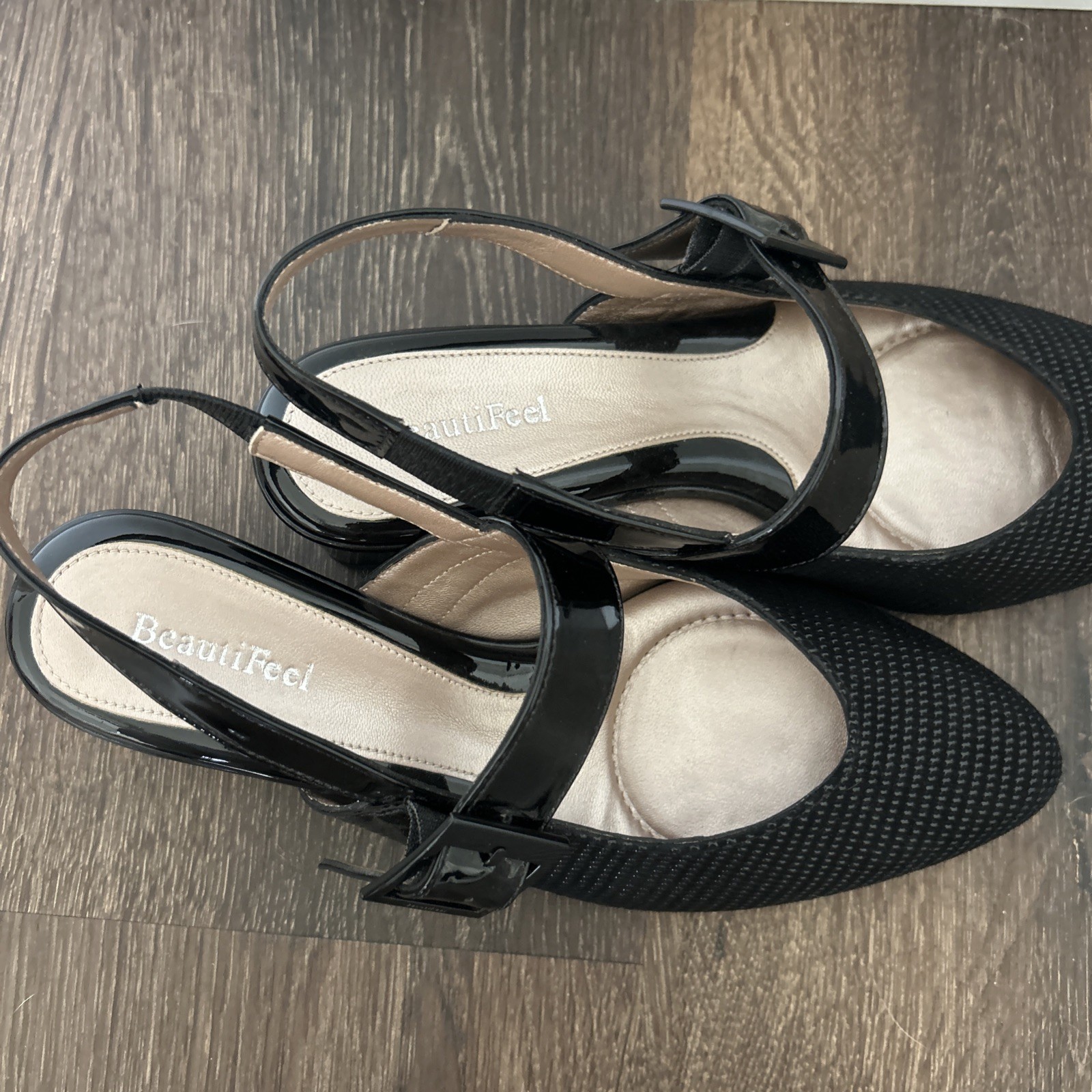 Beautifeel black Womens Maisy Sling Back sz US 6/6.5 37 EU NEW Isreal