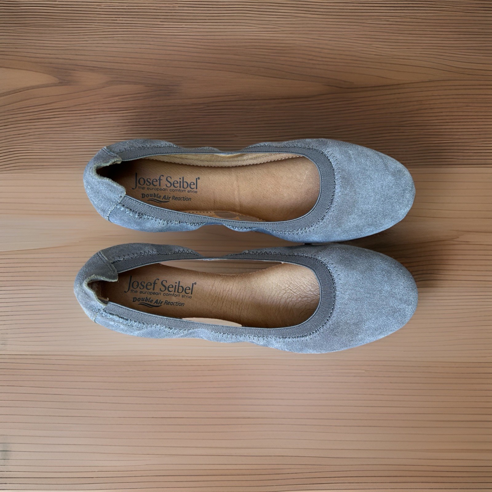 Josef Seibel Pippa 33 asphalt flats Women SZ EU 37 US 6 / 6.5 Gray Ballet Suede