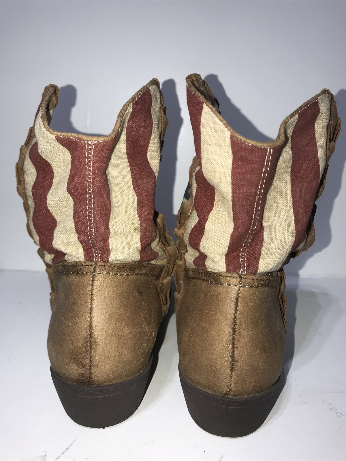 American Rag Americana Cowgirl Rodeo Bootie SZ 9/10 USA Patriotic