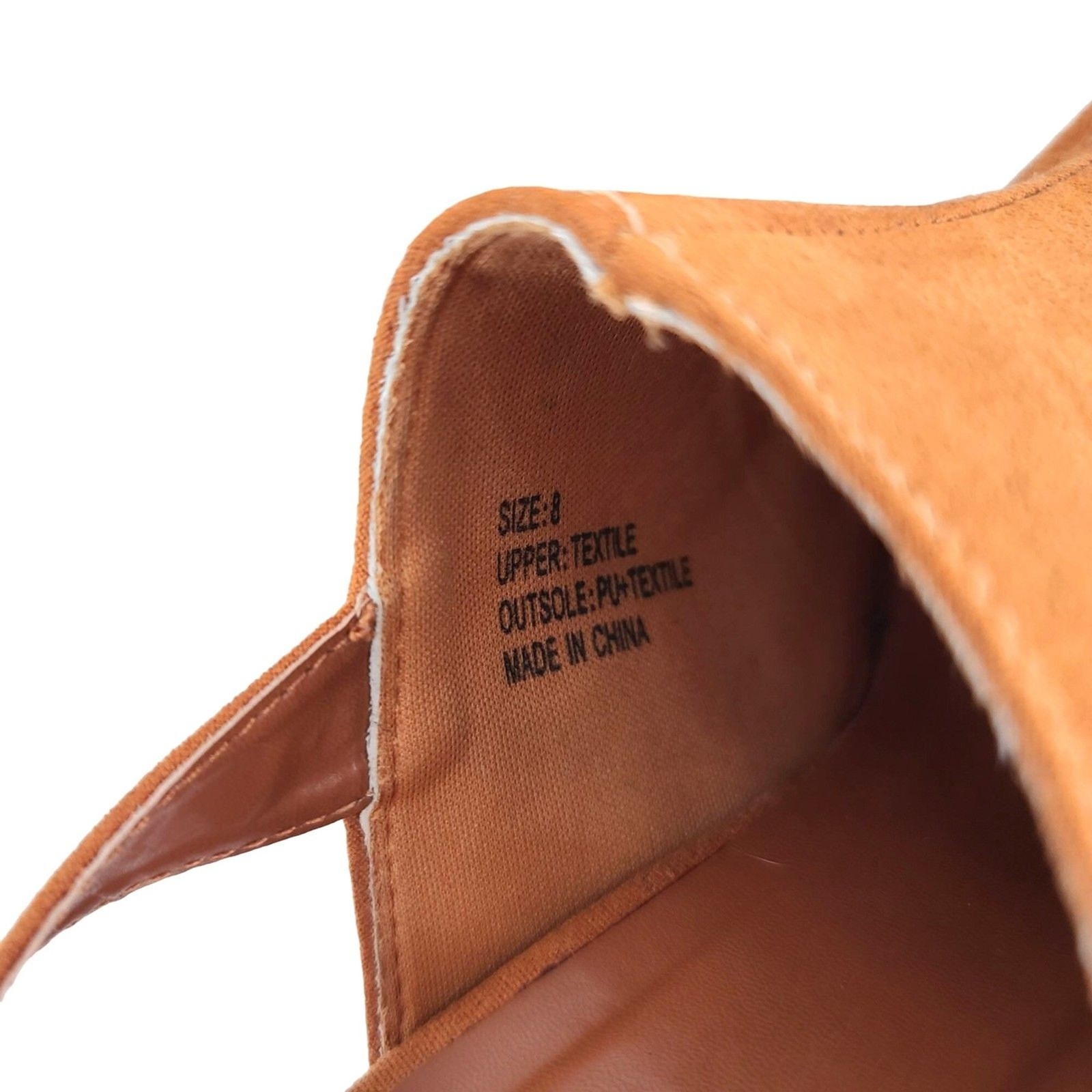 Olivia Miller Studded Lia Clog Heel Cognac Size 8