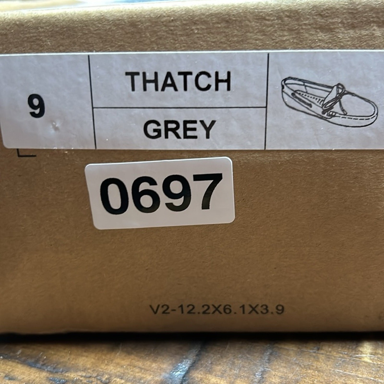 Journee Collection Thatch Classic Grey Moccasin Slip On Round Moc Toe NEW Size 9