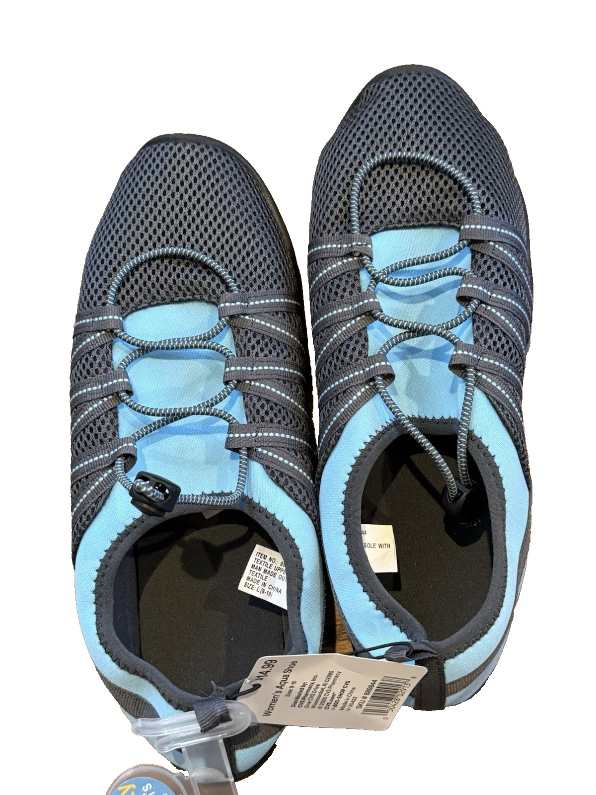 Sun & Sky water shoe slip on blue grey size 9-10 NWOB NWT