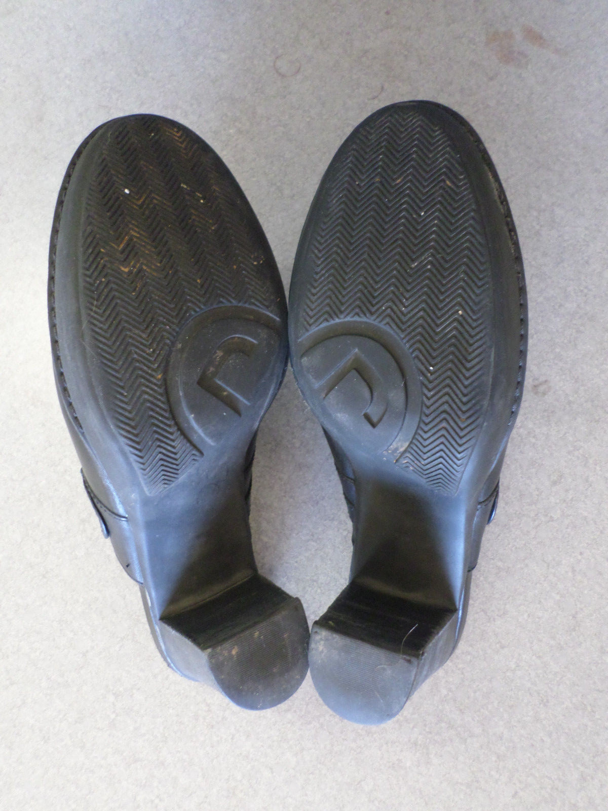 Rockport black leather, 3.25 in heels. Womens 8.5
