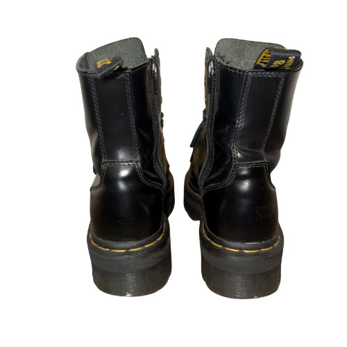 Dr. Martens Jadon Platform Leather Women’s Boot – Black Polished Smooth