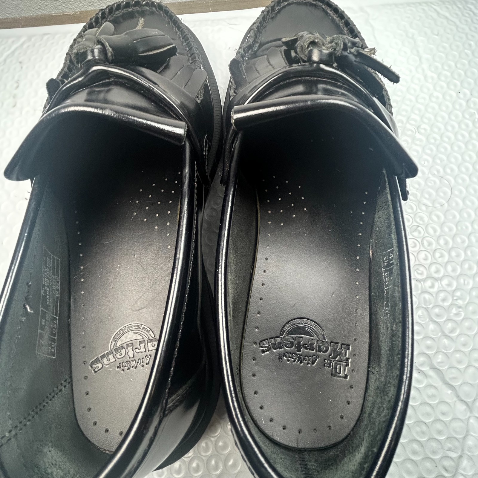 Dr. Martens Adrian Kilite Tassel Loafers Black Leather Men’s US 8 UK 7 EU 41