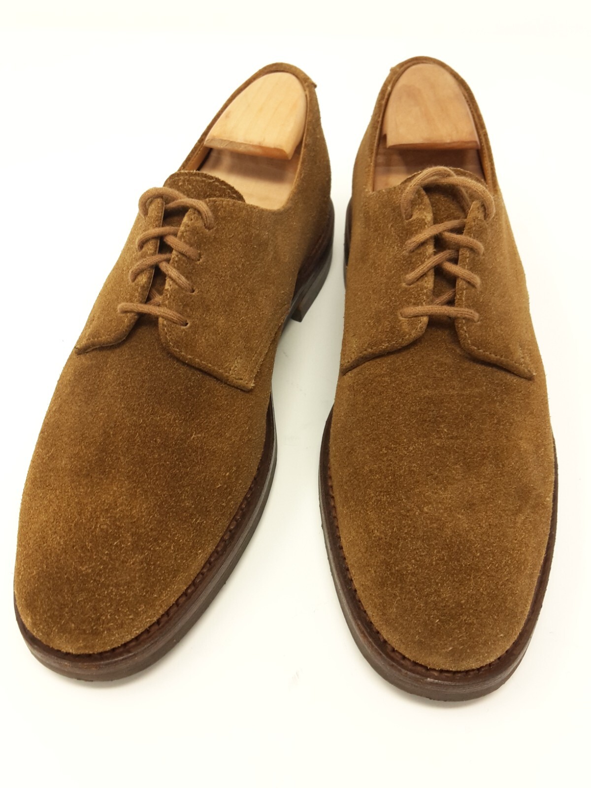 Ed.Meier/Crockett & Jones Haydock Plain Derby Suede Braun Dainite EU 39 UK 6 B
