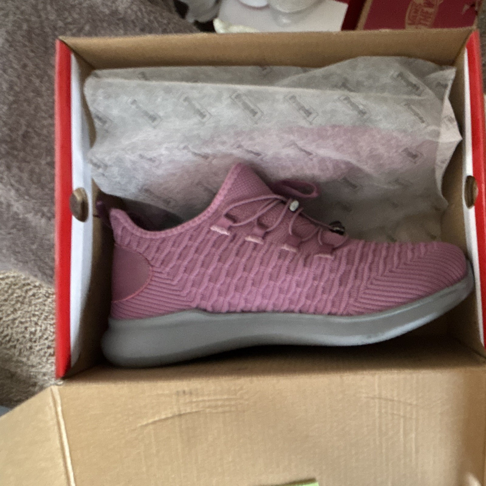 Propet Women’s Pink Low Top Lace-Up Athletic Sneaker Solid Activewear Casual