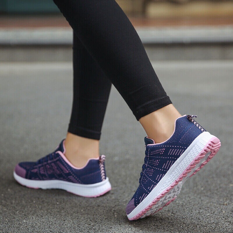 Orthopedic Walking Round Shoes for Women Mesh Breathable Trainers Outdoor Sport