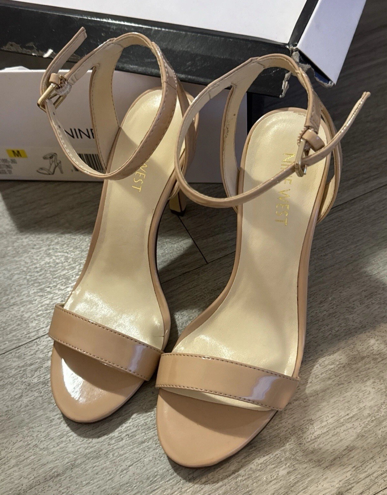 Women Sizes nine west anistono nude heels / All New Never Used (No Shoe Box)