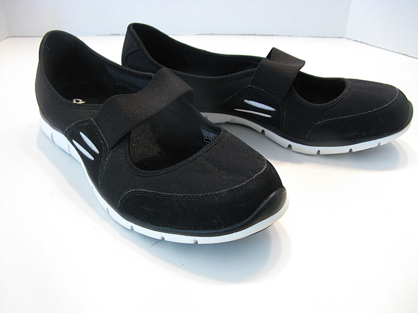 SKECHERS Flex Asana Women’s Mary Jane Slip On Shoes Black Size US 9