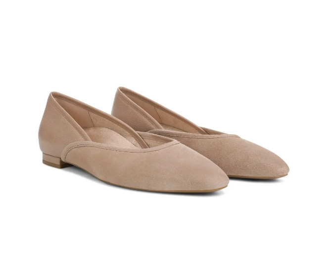Vionic’s Gracia Ballet Flat, Desert Sand Suede