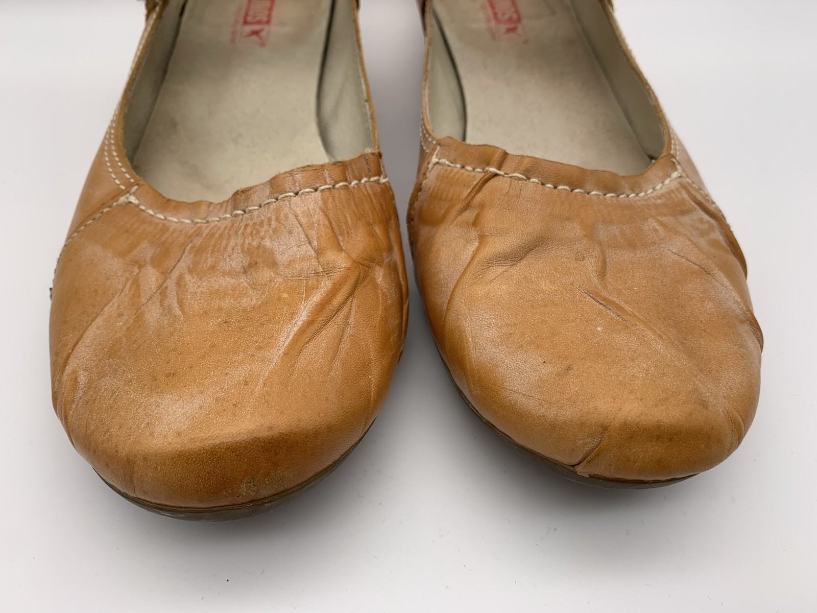Pikolinos Women’s US 10/10.5 EU 41 Butterscotch Tan Leather Mary Jane Shoes
