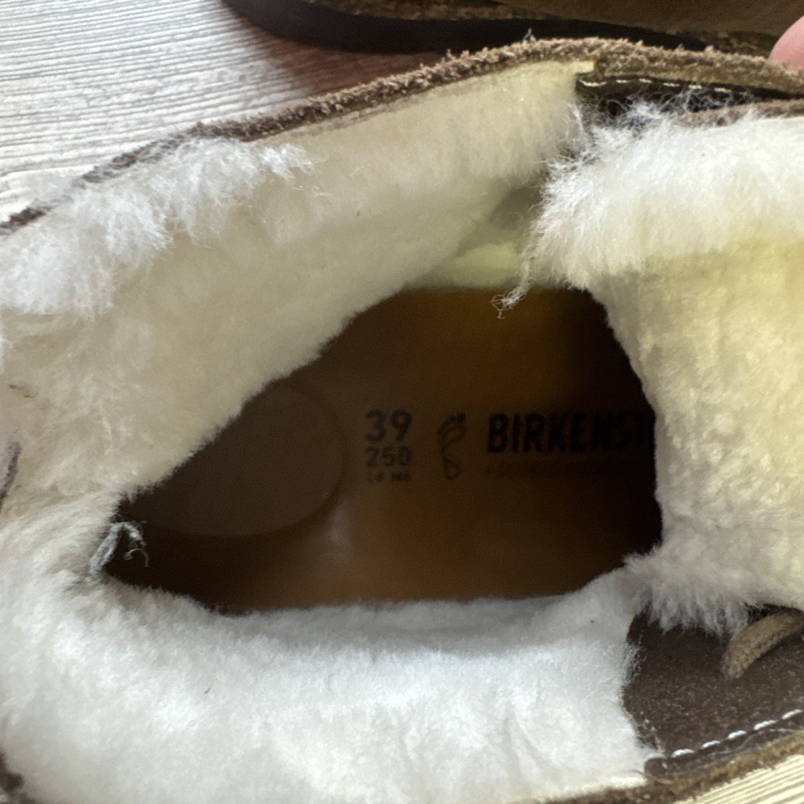 Birkenstock Uppsala Mid Shearling Dark Tea Narrow Fit 1028148 Size 8 US / 39 EU