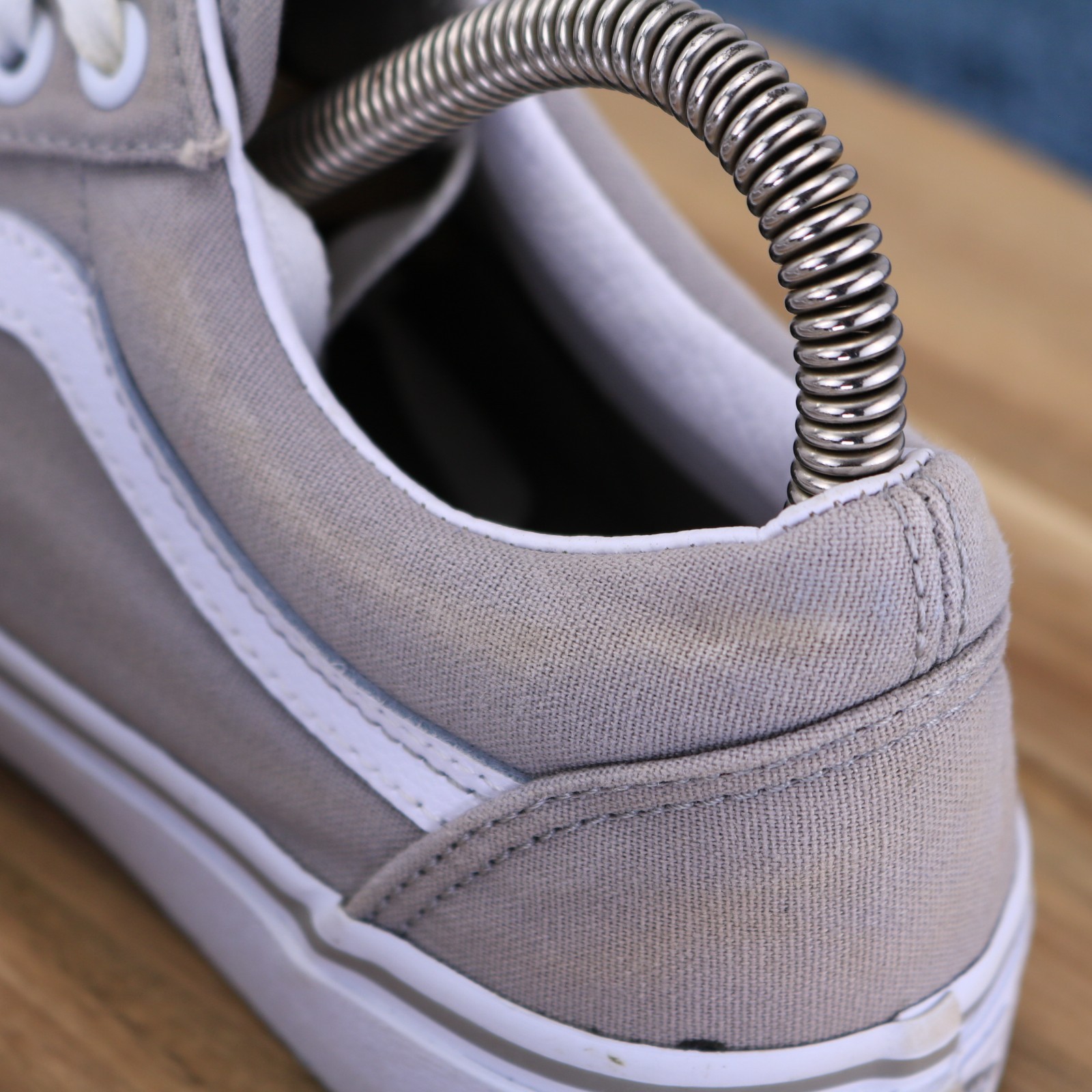 Vans Shoes Old Skool Sk8 Gray Canvas Skate Low Sneaker 751505 Sz Men 5 Women 6.5