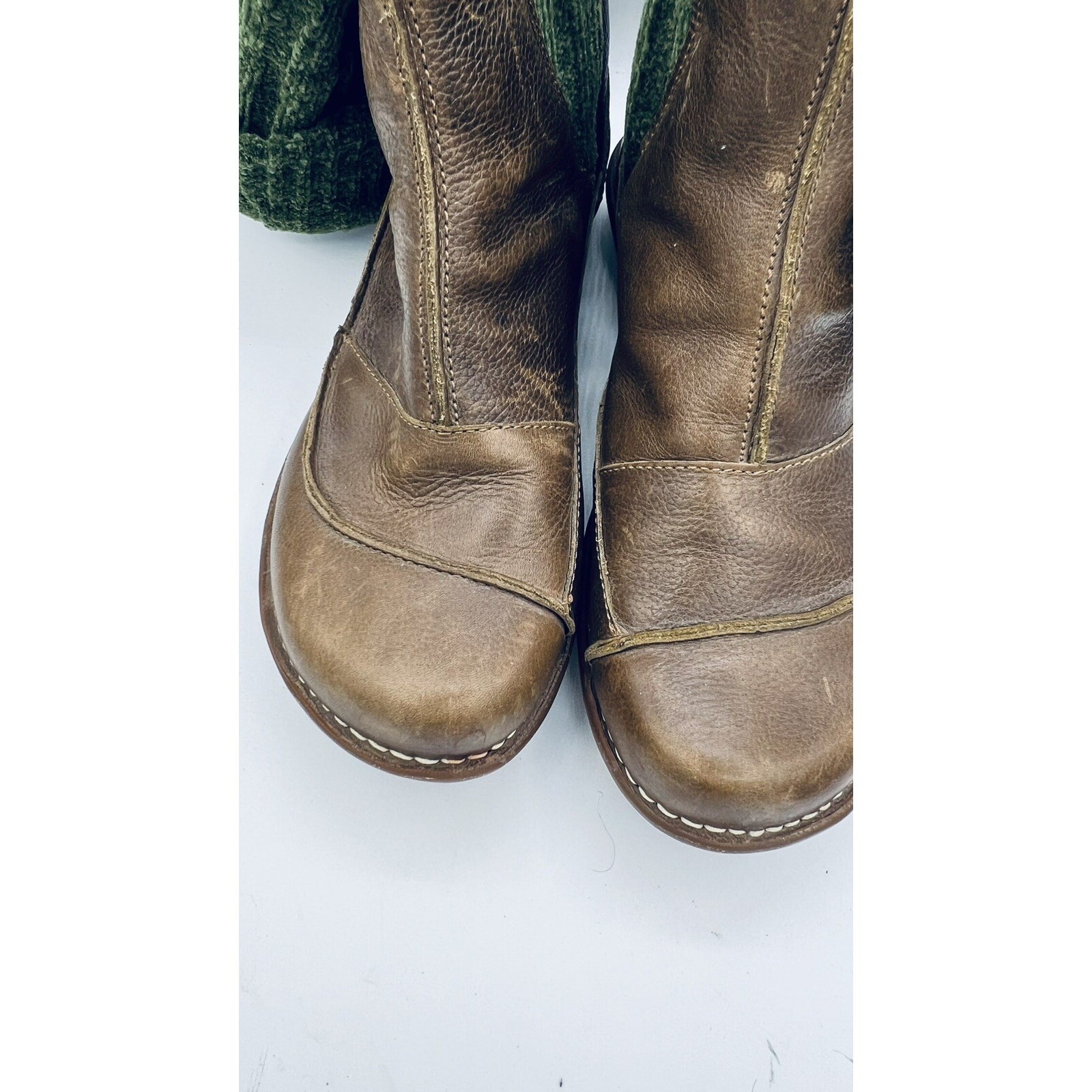 The Art Company Brown Leather Sock Boots US 8 Great Condition