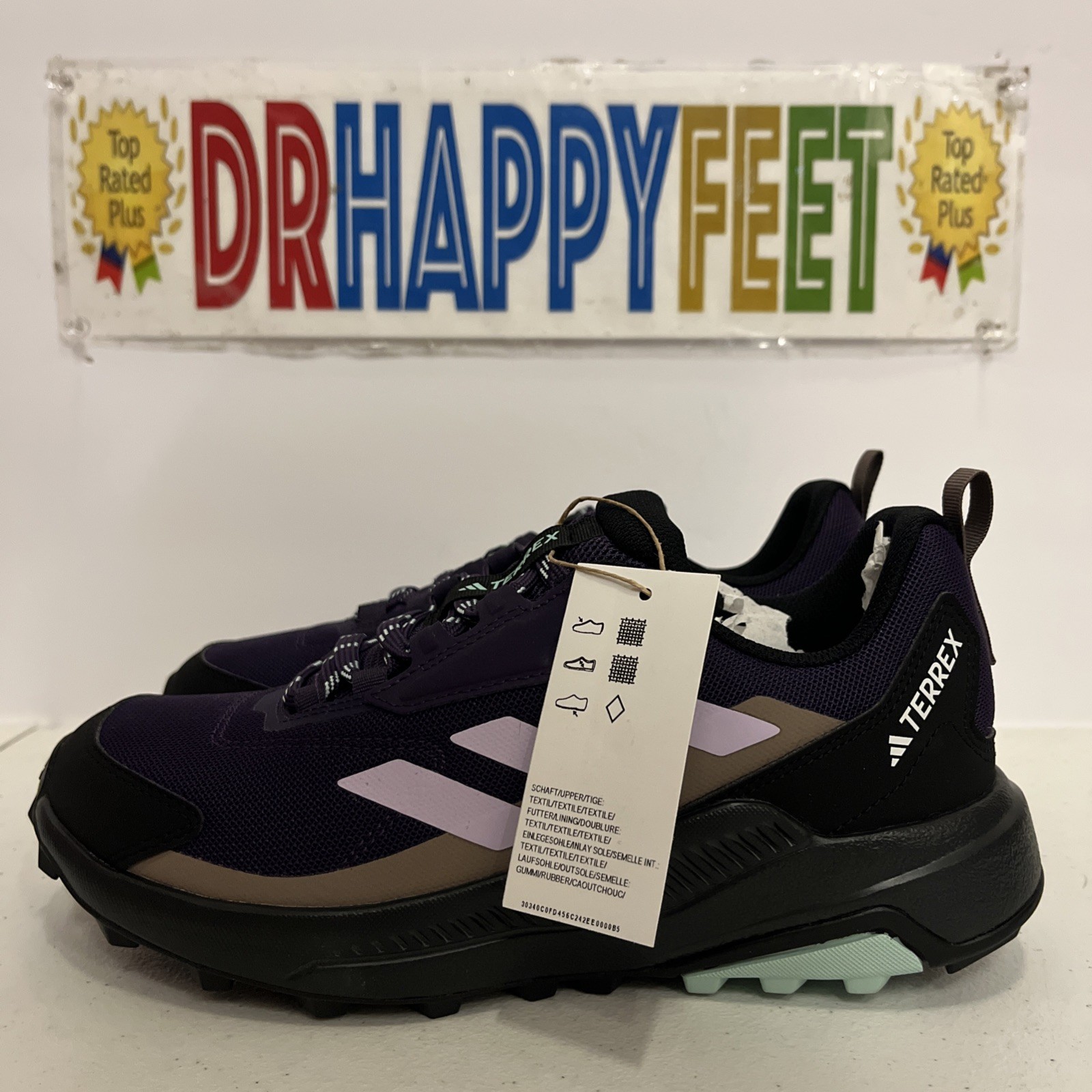 Adidas Terrex Anylander Women’s Hiking Shoes Size 7 Purple JQ9956 New