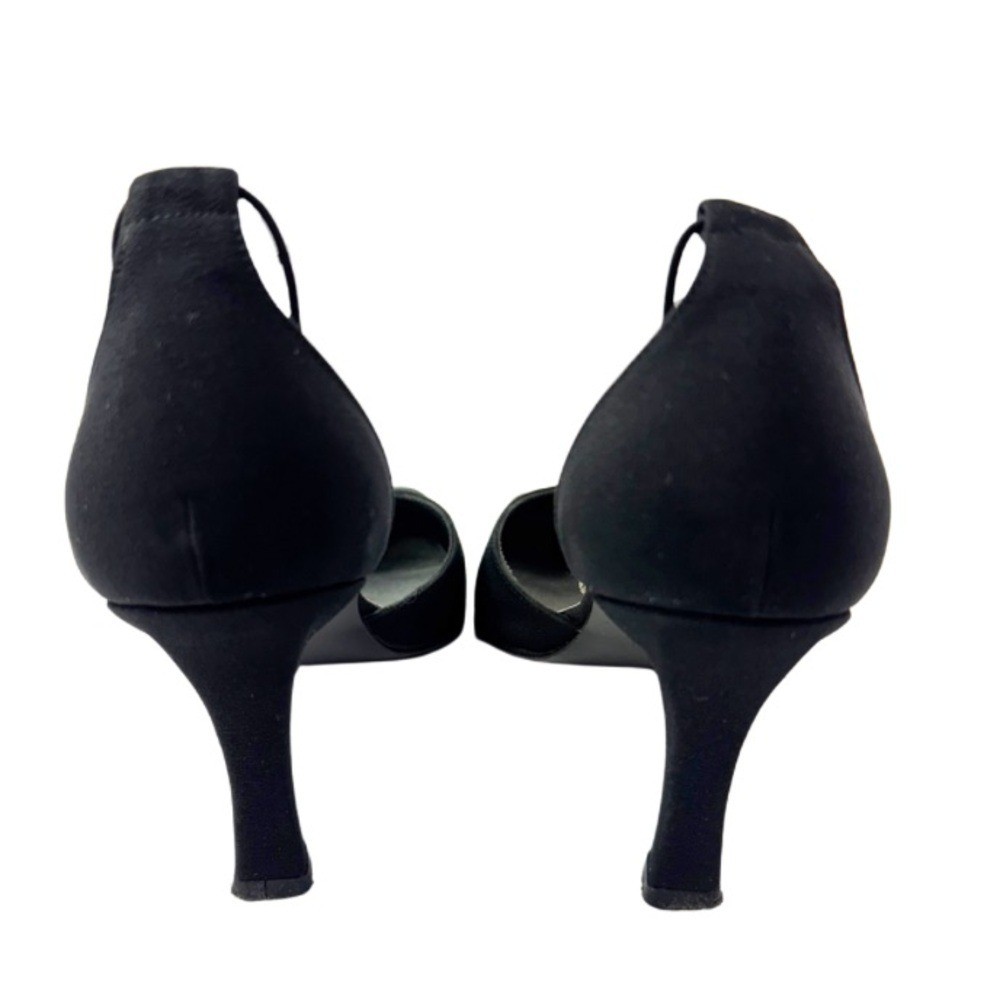 Stuart Weitzman Jezebella Women’s Black Rhinestone Ball Tie Formal Shoe Size 7.5