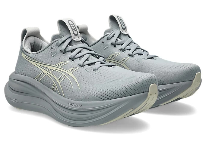 ASICS Women’s GEL-NIMBUS 28 1012B899 021 Piedmont Grey Cream Running Shoes