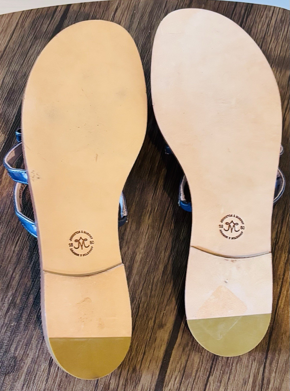 $158 NWOB Johnston & Murphy Multi Bow Cork Slide Leather Upper & Sole 8.5